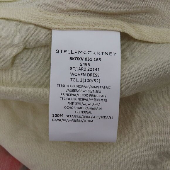 Stella McCartney Kids Girls 3T 3 Years All Silk Watercolor Floral Flower Dress - Picture 11 of 15